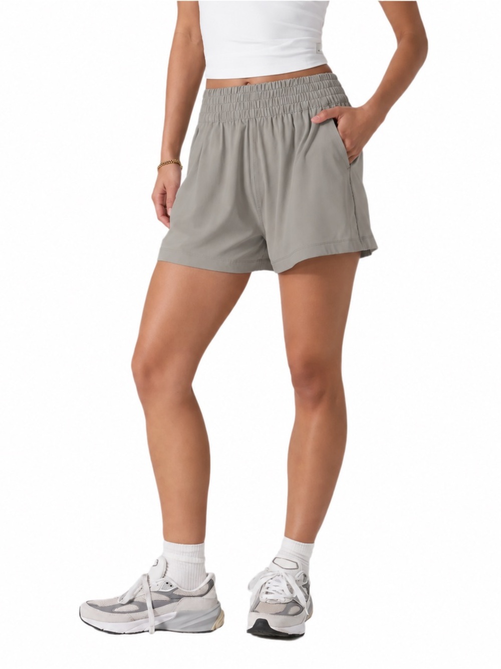 VUORI Villa Travel Athletic Shorts Gray Size Small